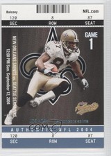2004 Fleer Authentix Balcony Blue 60/75 Joe Horn #62 0a1