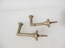 Vintage Brass Tie Backs Old Hooks Cord Hangers Curtain Window Blind Gold 2"D