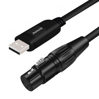 USB to DMX Interface Adapter Cable with FT232RNL Chip Support Freestyler/QLC+/