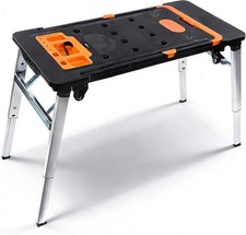 7 in 1 Work Benches Multifunctional Folding Work Table with 4 Wheels |