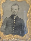 Ambrotype Daguerreotype Civil War Era Gutta Percha Picture of Soldier