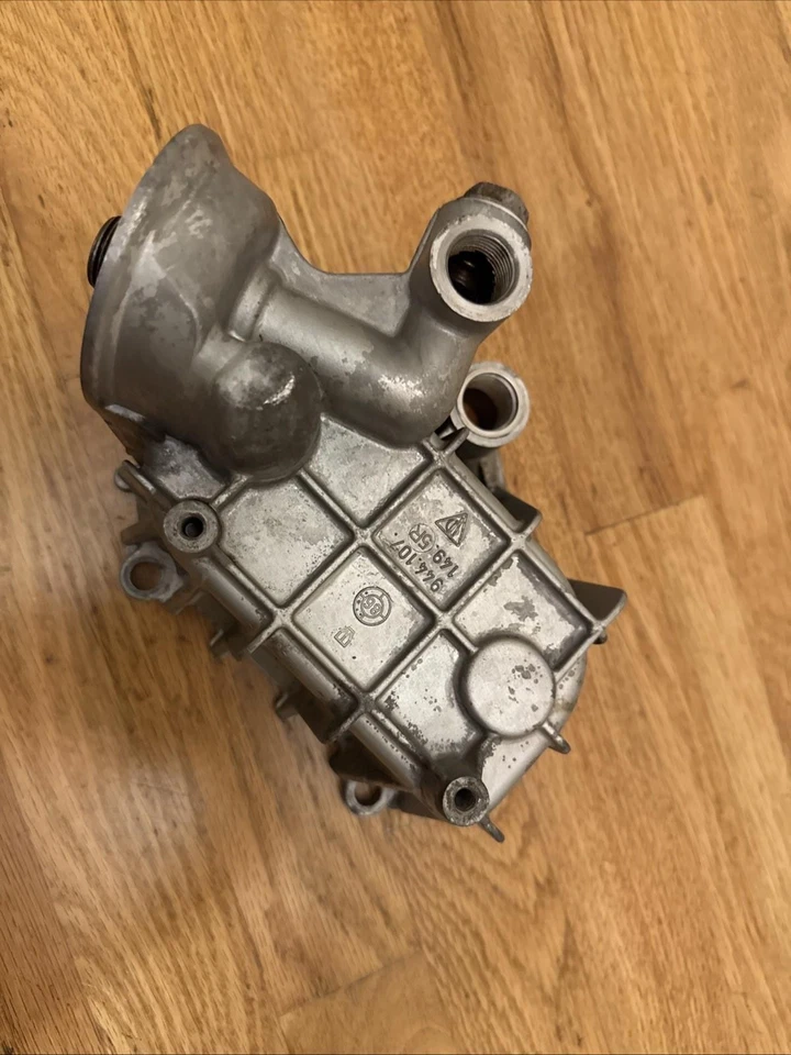 1983-86 Porsche 944 oil cooler housing and filter mount 9441071495R 94410714905 - Image 2 of 4