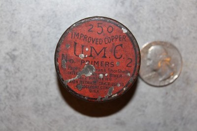 Antique U.M.C PRIMERS PERCUSSION CAPS (EMPTY TIN) #12