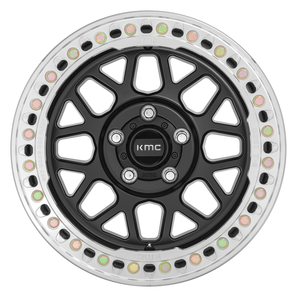 KMC KM235 Grenade Crawl Beadlock 17x8.5 6x135 Satin Black Wheel 17
