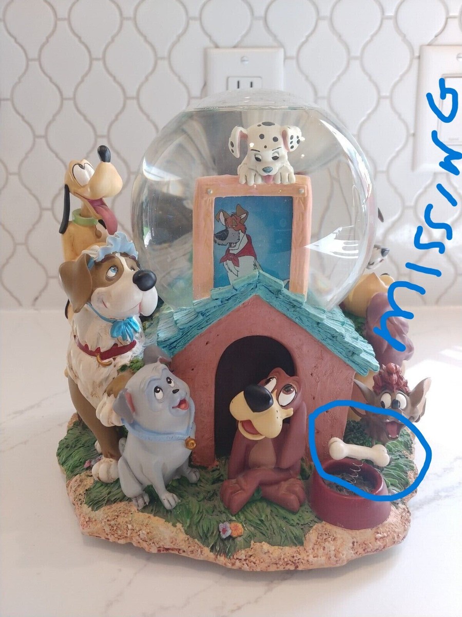 Disney Dogs Musical Snow Globe Tune “Where Has My Little Dog Gone 