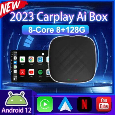 8G+128G Android 12 Ai Box CarPlay QCM6125 Wireless CarPlay Android Auto For Kia