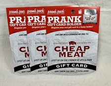 Prank Pack "Cheap Meat” - Gift Card Holders (3 Pack).