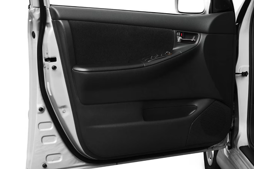 Fit For Toyota Corolla 2003-2008 Car Interior Door Panel Wrap Black Leather 4PCS - Foto 3 di 7