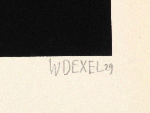 Walter Dexel - Farbserigraphie - signiert, nummeriert - Mappe 1968 Blatt 4 von 6 - Bild 2 von 4