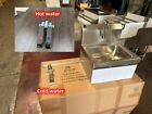 New Commercial Sink Hands Free Knee Operated Hand Sink Hot Cold Water Valve Nsf