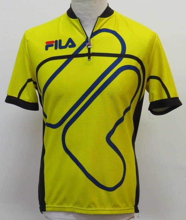 FILA MAGLIA SHIRT JERSEY CICLISMO CYCLING ITALIA VINTAGE MTB SPORT BIKE