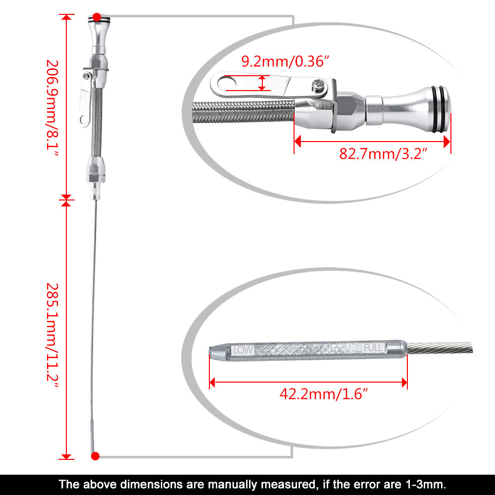Driver Side Flexible Engine Oil Dipstick For Chevrolet SBC Chevy