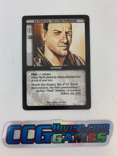 Veteran Mechwarrior Limited Battletech CCG BTCCG Card *CCGHouse* - Picture 2 of 3