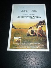OUT OF AFRICA, film card [Robert Redford, Meryl Streep]