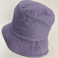 Unbranded Reversible Bucket Kids Cap Hat Fitted One Size Purple Black