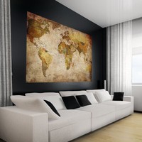 World Map Wallpaper 82.7 X 55 Inch Vintage Retro Poster Large Interior Design World Map Wallpaper 82.7 X 55 Inch Vintage Retro Poster Large Interior Design