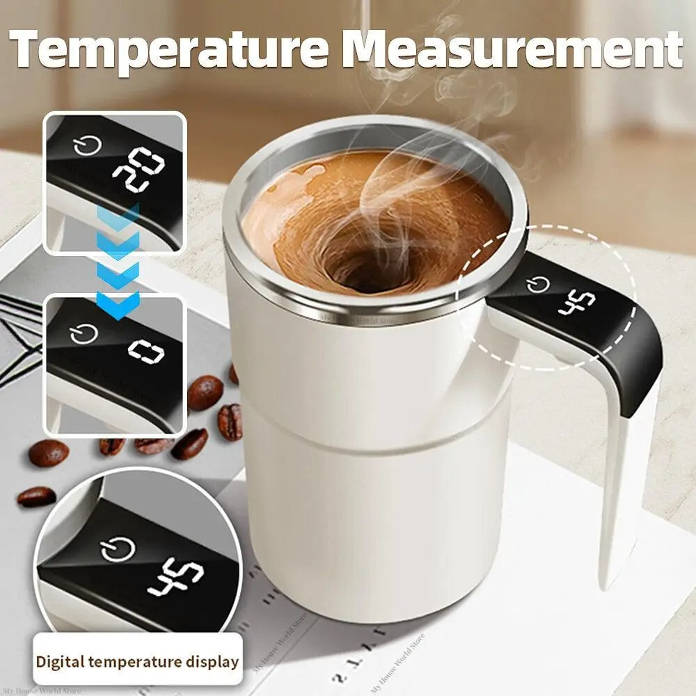 Tasse à café électrique rechargeable en inox pour savourer votre expresso chaud au bureau