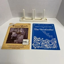Vintage The Yarn Crafter Loom w/ Instructions and Tassel Craft Design Booklet