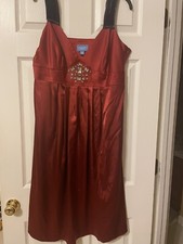 NWT Woman’s Simply Vera Vera Wang Red Dress Size 16 $118