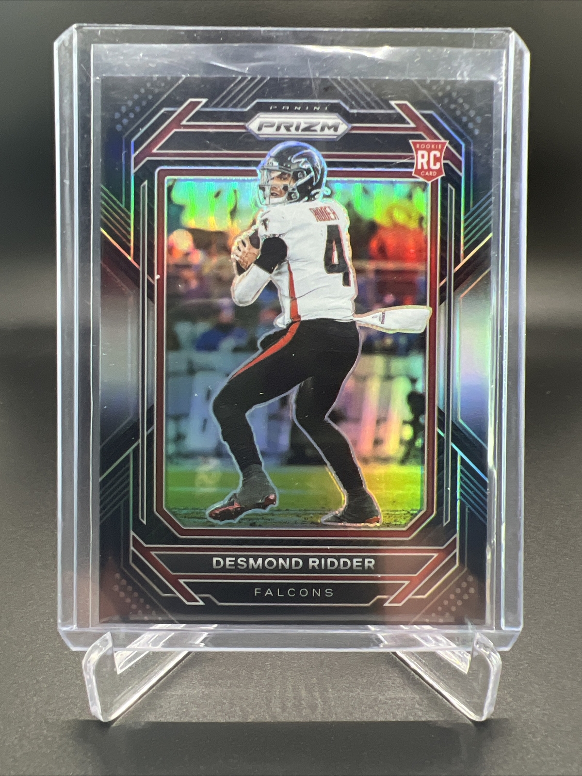 2022 Panini Chronicles Desmond Ridder Prizm Black Silver Rookie RC #PB-9 SP