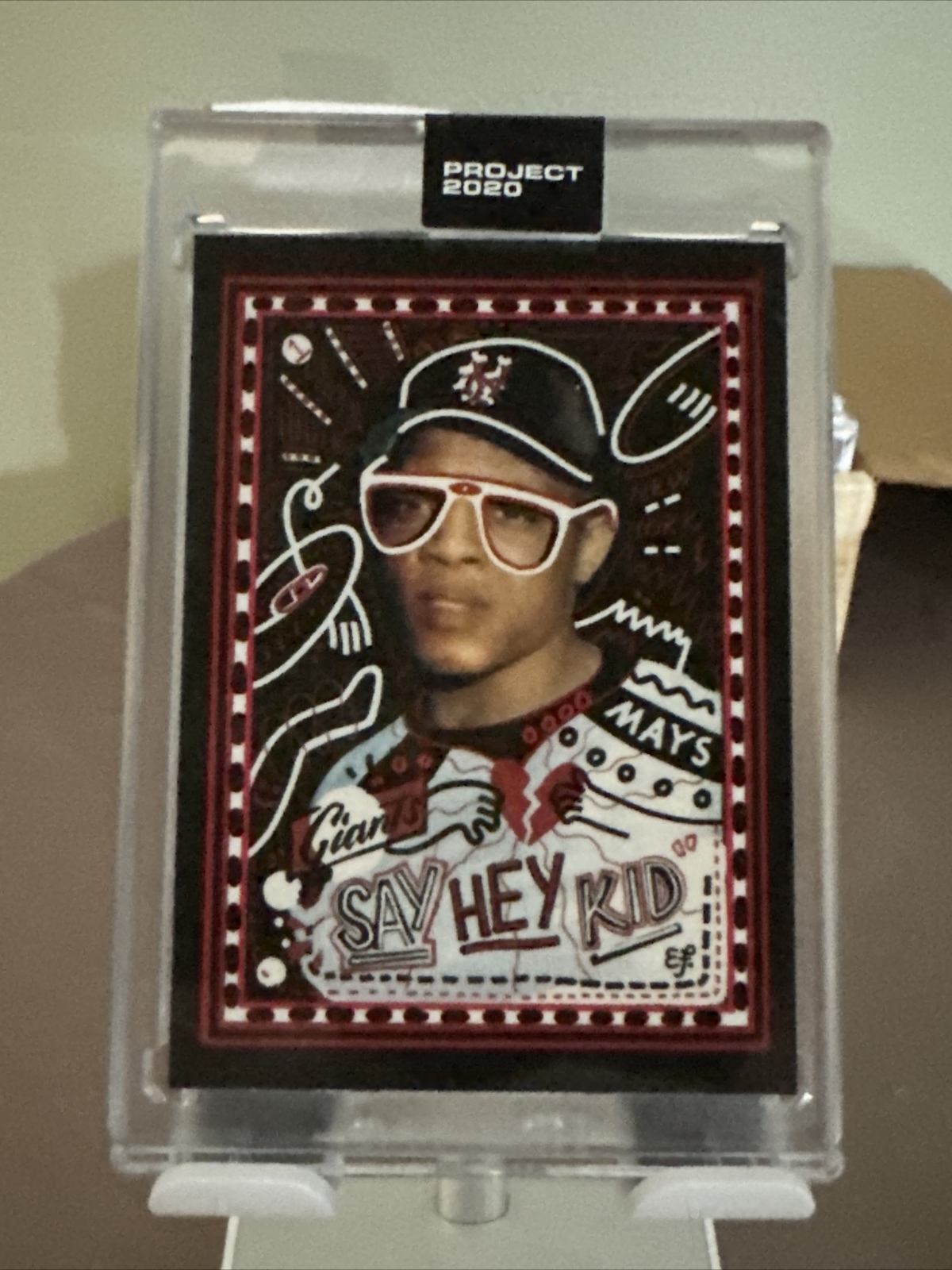 Topps Project 2020 #27 Willie Mays by Efdot  Print Rate 1480