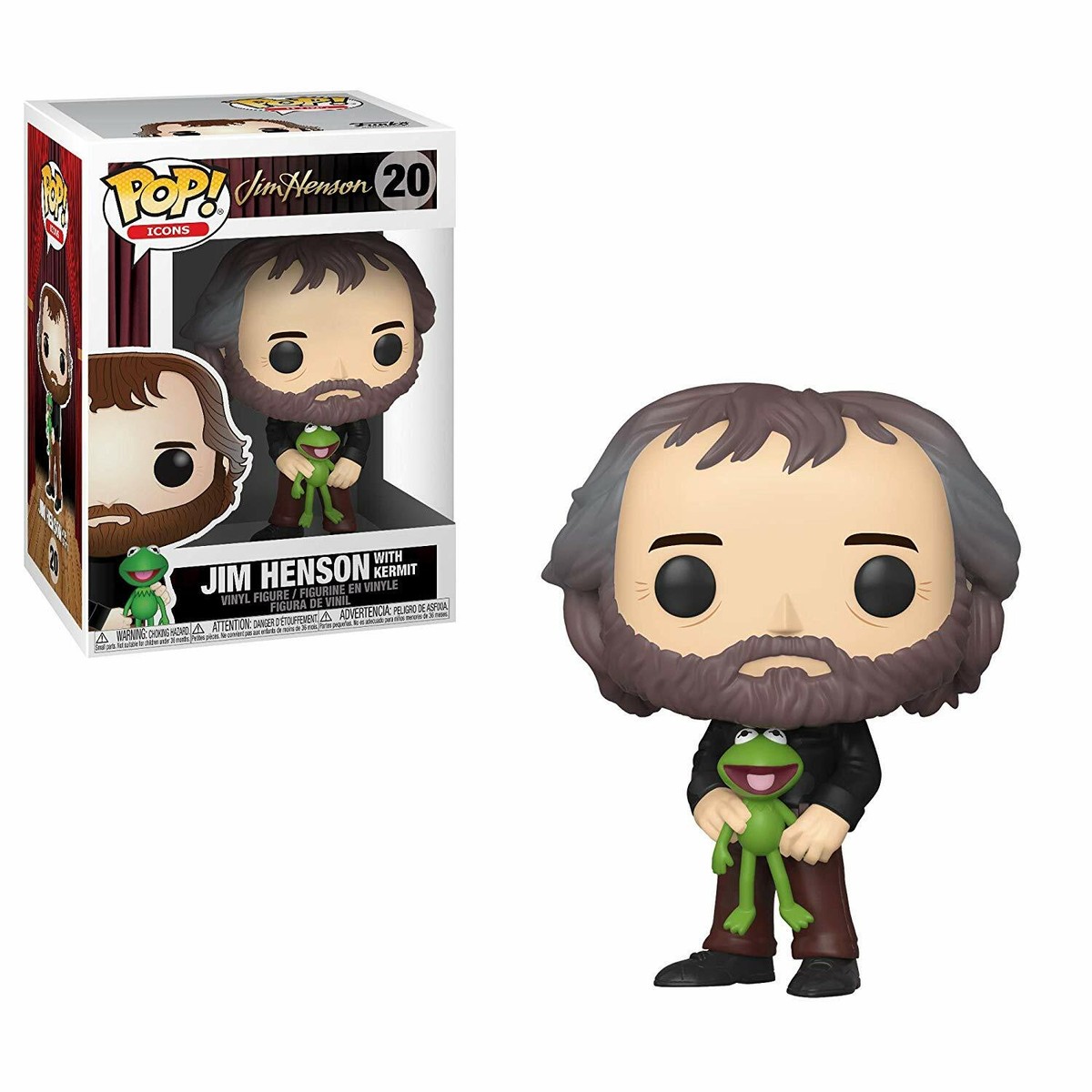 Jim Henson with Kermit Frog The Muppet Show POP! Icons #20