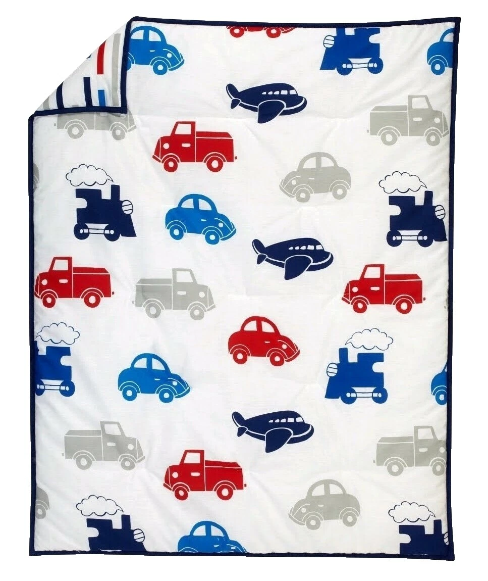 Cotton Blend Vehicles Nursery Bedding
