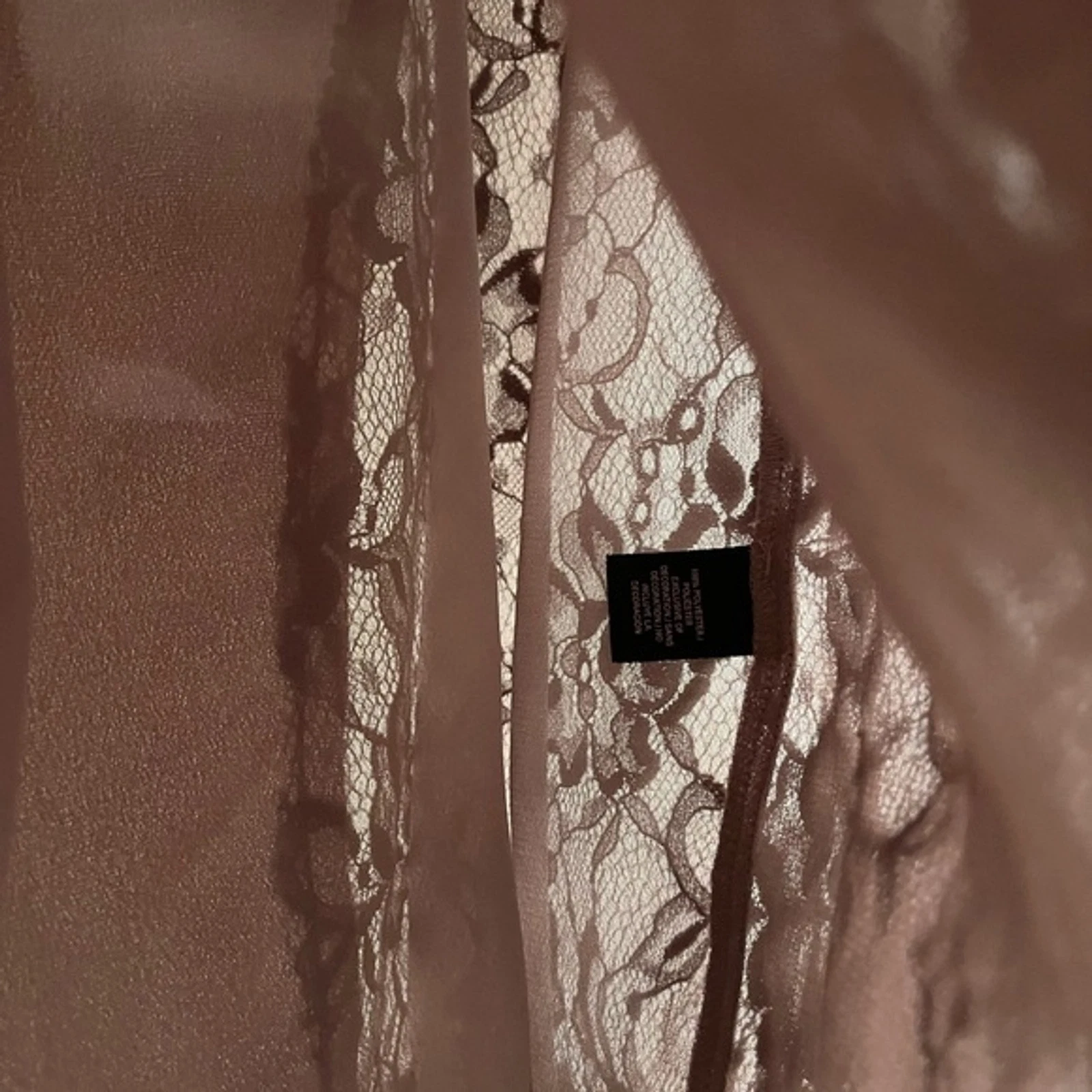 UNDERCOVER ABITO CAMICIA VICTORIA'S SECRET LILAC LEGGERA VIOLA CON BOTTONI IN PIZZO TAGLIA 0