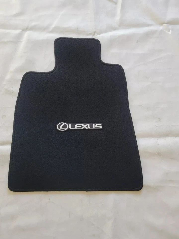 Alfombrillas alfombrillas delanteras traseras negras para 06-11 Lexus GS300 GS350 con emblema L Foto 2 de 4