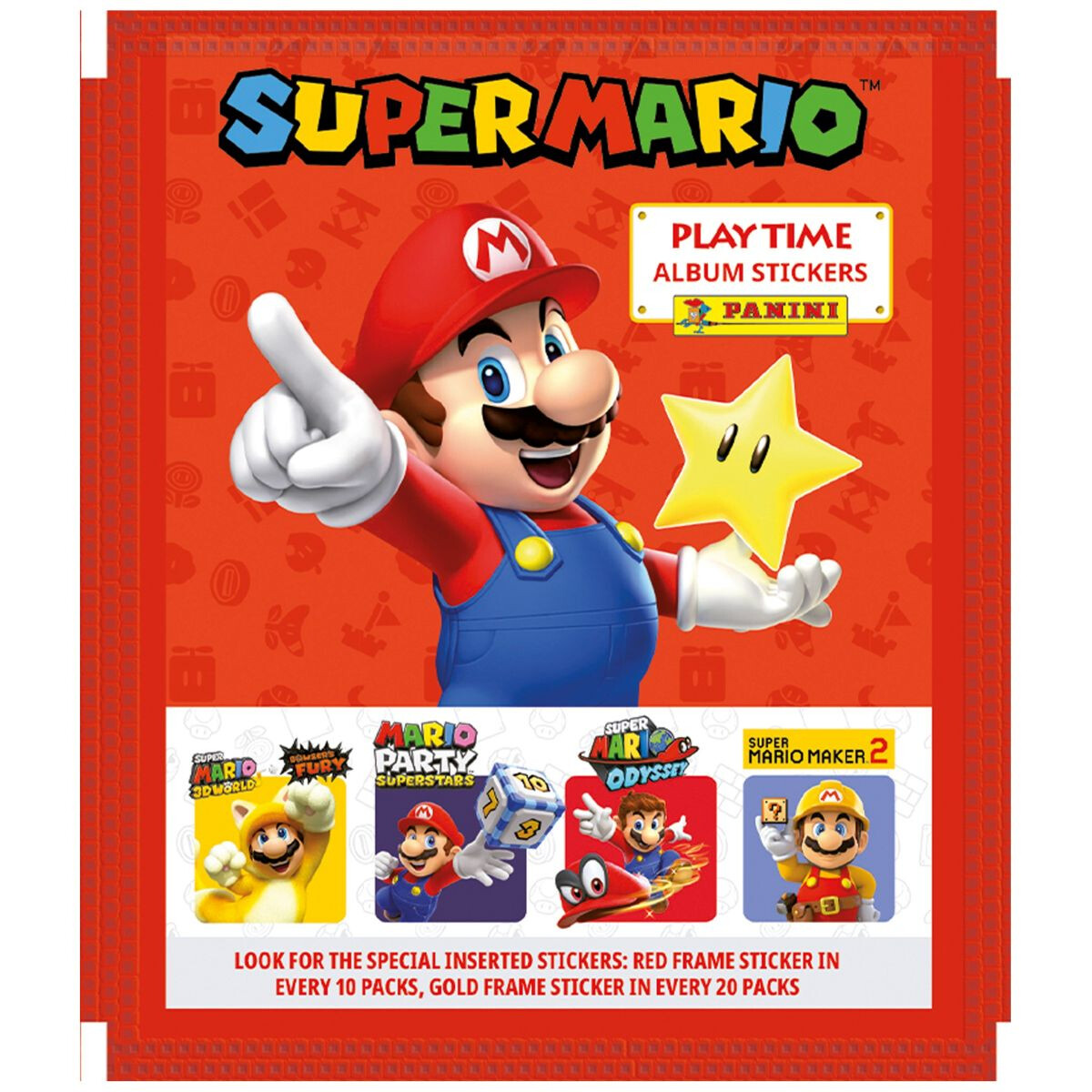 Panini Super Mario 2023 Play Time 5 Sammelsticker Aufkleber Luigi Toad