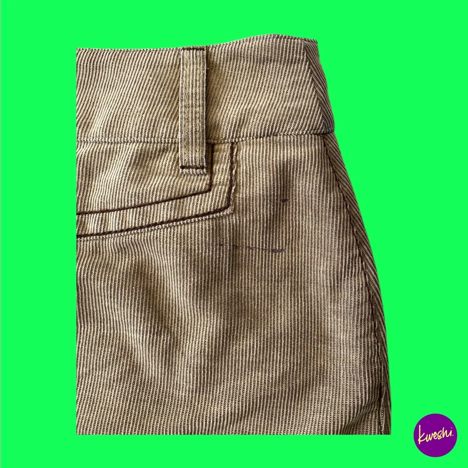 Женская трапециевидная вельветовая юбка MEXX, застежка на пуговицах и молнии, бежевая коричневая, Великобритания 14 - Изображение 4 из 4