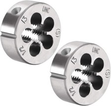 Image of 1/2-13 UNC Round Die, Machine Thread Right Hand Threading Die, Alloy Tool Steel