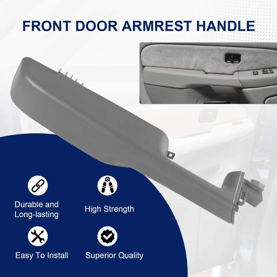 Pair Door Armrest Handle Replacement 88981574 For 99-06 Chevy Tahoe 12472876 - Imagem 4 de 4