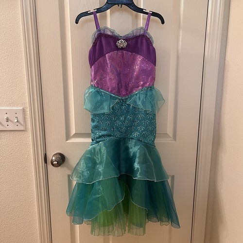 Disney Castle Collection Ariel The Little Mermaid Dress Costume Girls Size 7-8