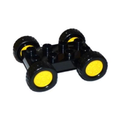 LEGO Duplo Car Base x w/ Fixed Axles, Tires Wheels PICK YOUR  COLOR !!