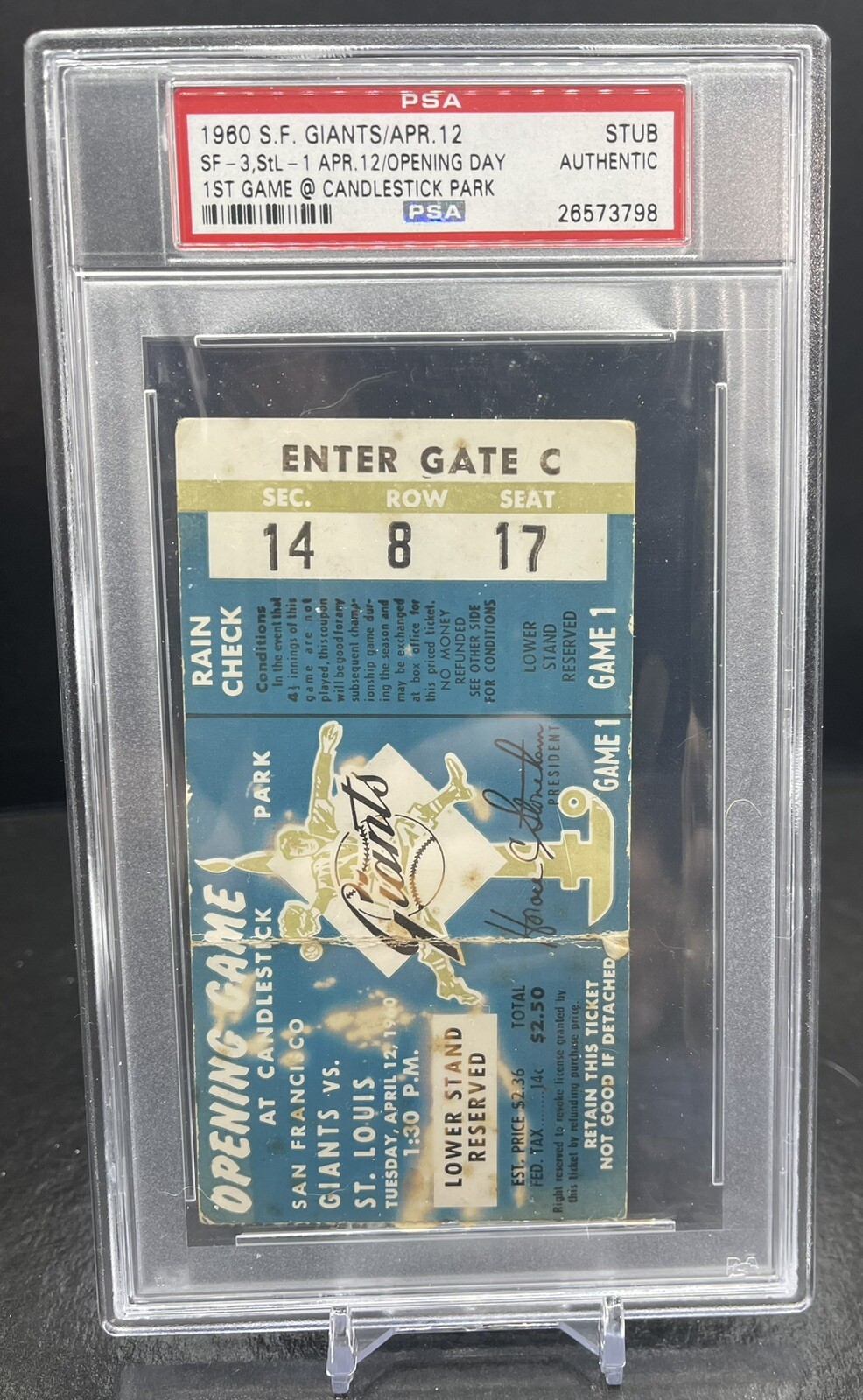 1ST & LAST GAME EVER PLAYED AT CANDLESTICK PARK TICKETS 19601999 SF