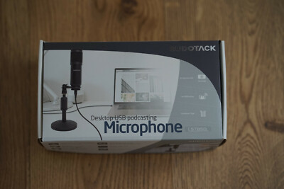 Sudotack USB Mikrofon ST850 (Kardiodenmikrofon, USB-Kabel & Schaumstoff-Windschutz)