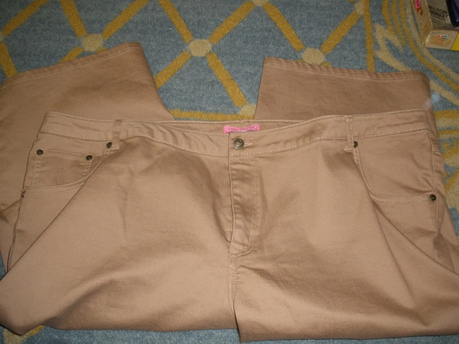Woman Within 28W light brown capri pants