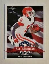 2020 Leaf Draft Football #69 TEE HIGGINS Bengals ALL-AMERICAN Rookie RC