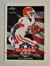 2020 Leaf Draft Football #69 TEE HIGGINS Bengals ALL-AMERICAN Rookie RC