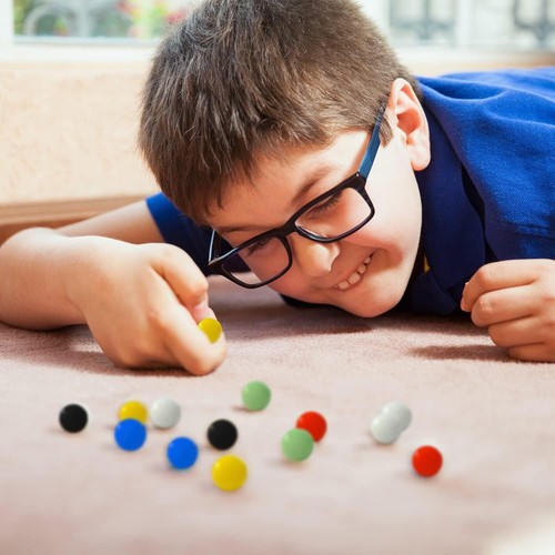 60 Pcs Glass Marbles Bulk for Games, 0.63 Inch, Multi-Color, Craft & STEM Activi - Picture 5 of 7