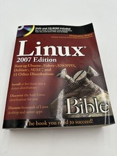 Linux Bible 2007 Edition: Boot up Ubuntu, Fedora, KNOPPIX DVD Cd ROM Included