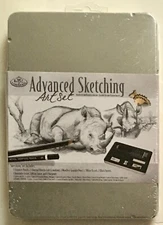 Advanced Sketching Pencil Art Set in Tin Box by Royal Langnickel - New Sealed