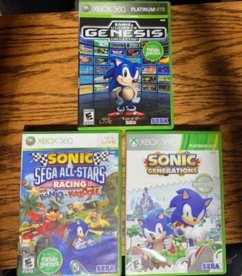 Sonic games XBox 360 games Racing Genesis Collection and