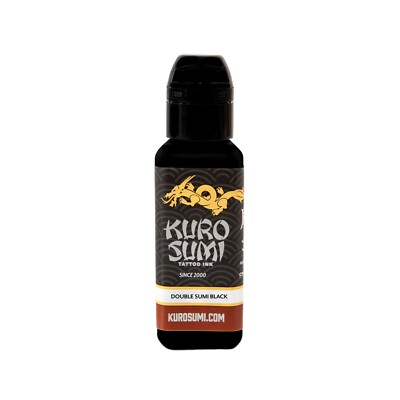 Authentic Kuro Sumi Double Sumi Tribal Black Japanese Tattoo ink 1 1/2oz 1.5 oz