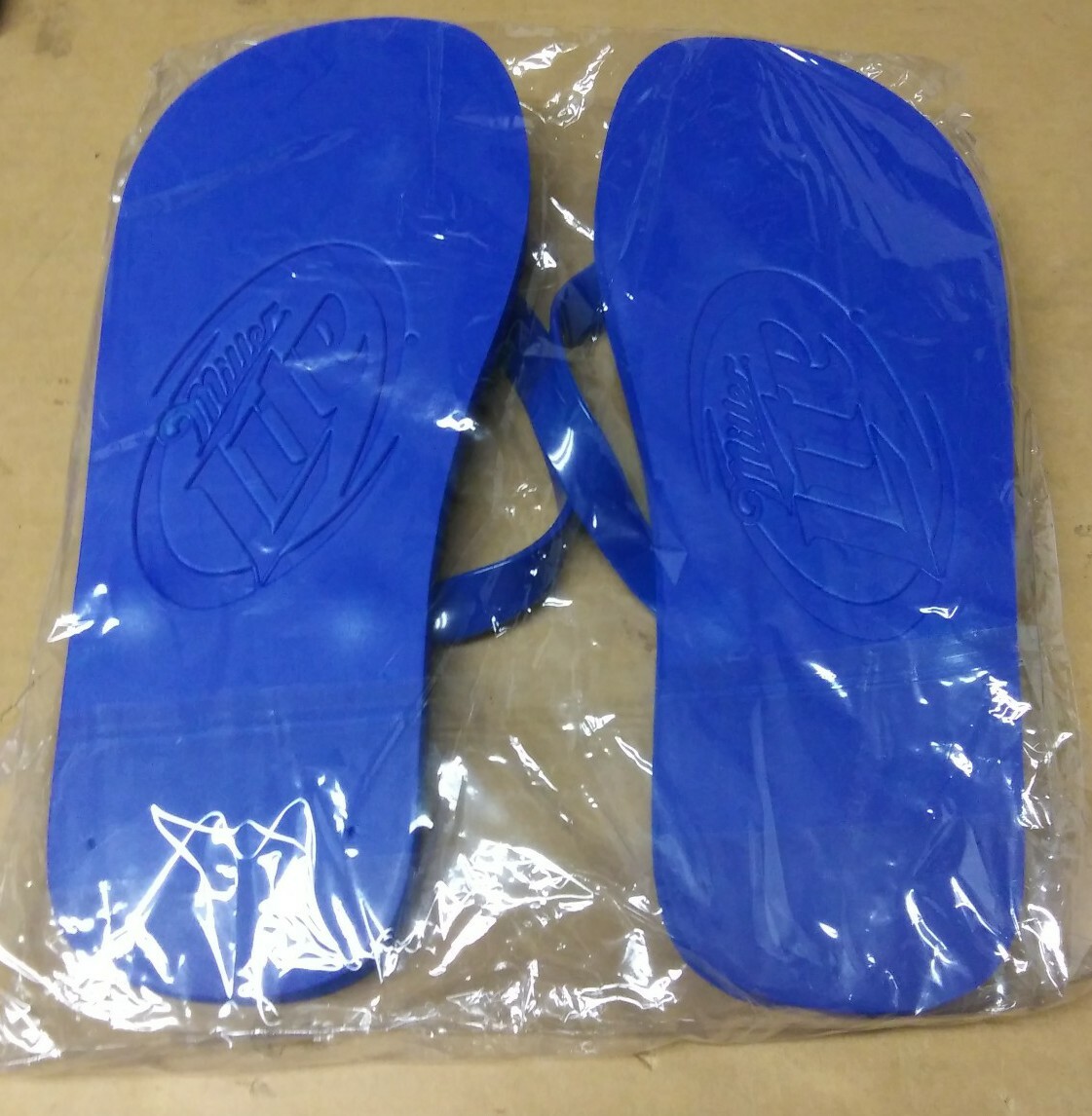 New Pair Of Miller Lite Flip Flops Sandals eBay