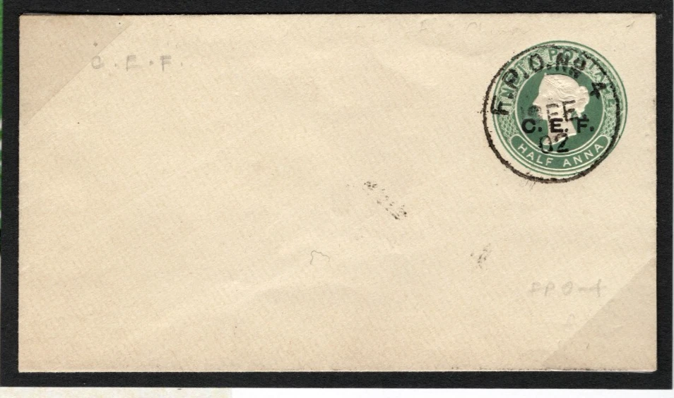INDIA USED CHINA Cover BOXER REBELLION QV *CEF* Stationery *FPO.4*CDS 1902 MC283 - Image 2 of 4
