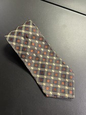 Hunter & Lords Tie Geometric Medallion Necktie 100% Silk Made In USA