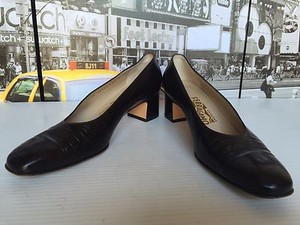 ferragamo block heels