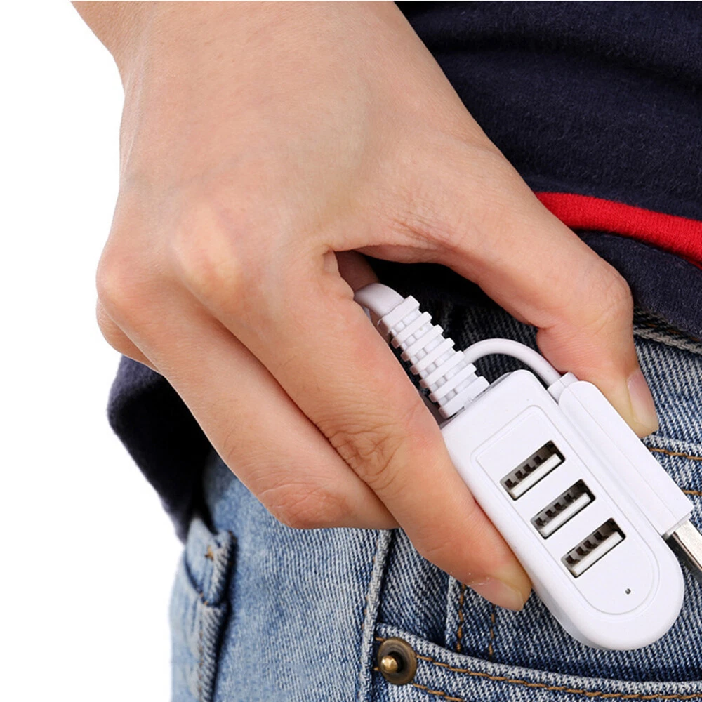 Powered USB 3.0 Hub – Ultra Slim Multi-Port Splitter with Male & Female Connectors